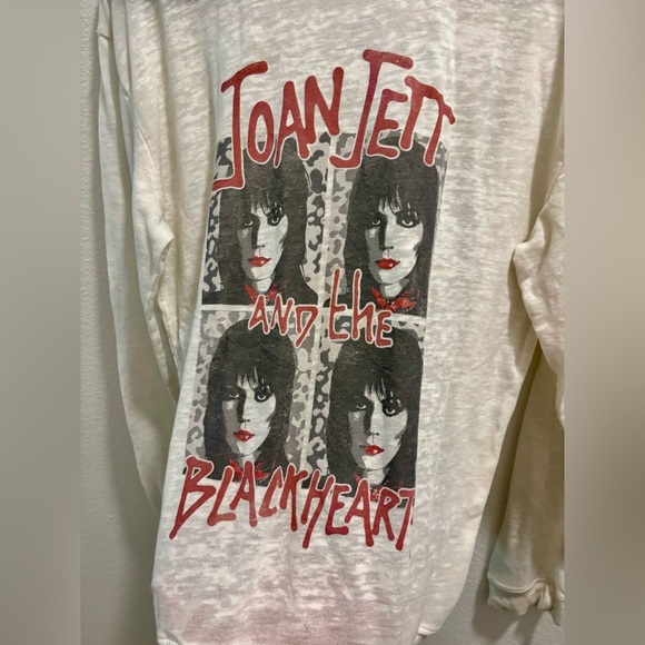 Joan Jett And The Blackhearts Fitted Sweatshirt by Recycled Karma, size S - Picture 4 of 8